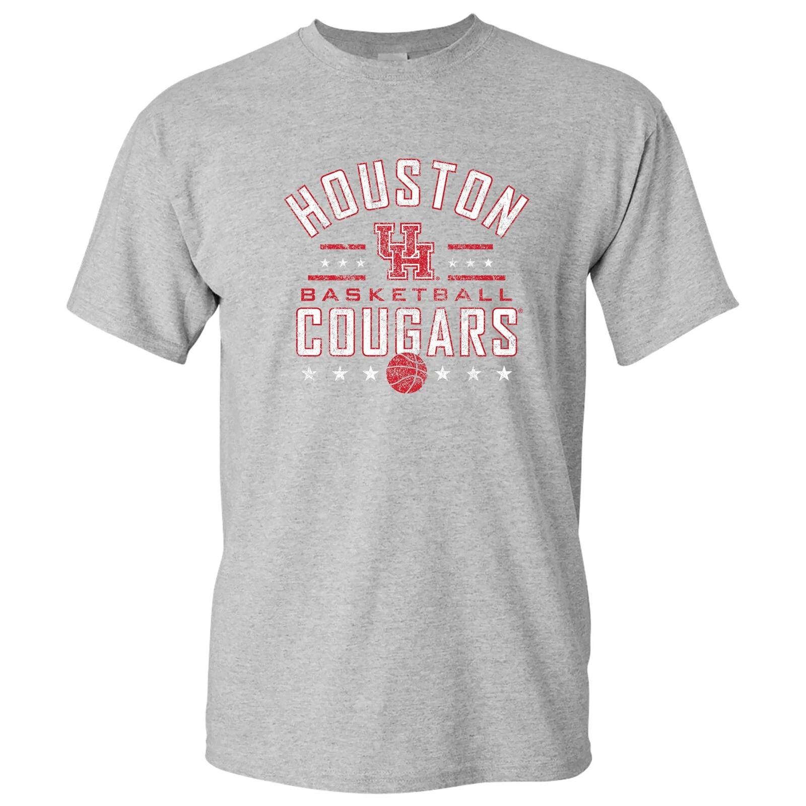 University of Houston Cougars Basketball Stars T-Shirt - Sport Grey XL