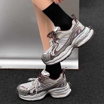2024 Autumn New Popular Women's Lace-up Casual Thick-soled Breathable Non-slip Low-top Women's Sports Shoes