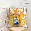 Fur collar fox Aggretsuko Single Throw Pillow Case Cover Sofa Cushion Home Room Decor
