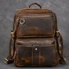 Buffalo Leather Backpack Shoulder Bag Office Laptop Rucksack Handbags 16 In