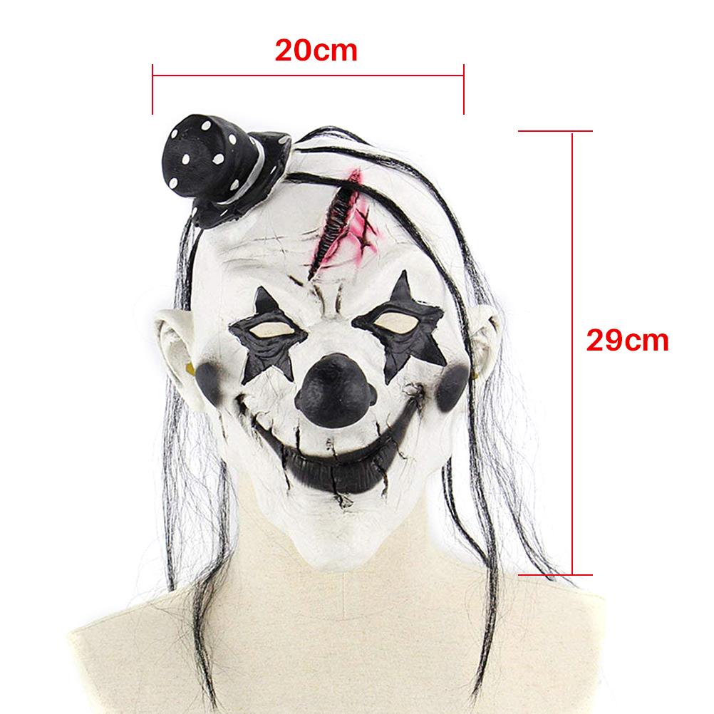 Masca Latex Halloween Mască Groaznică Înfricoșătoare de Clown Mască de Clown Halloween Accesorii pentru Costum de Adult