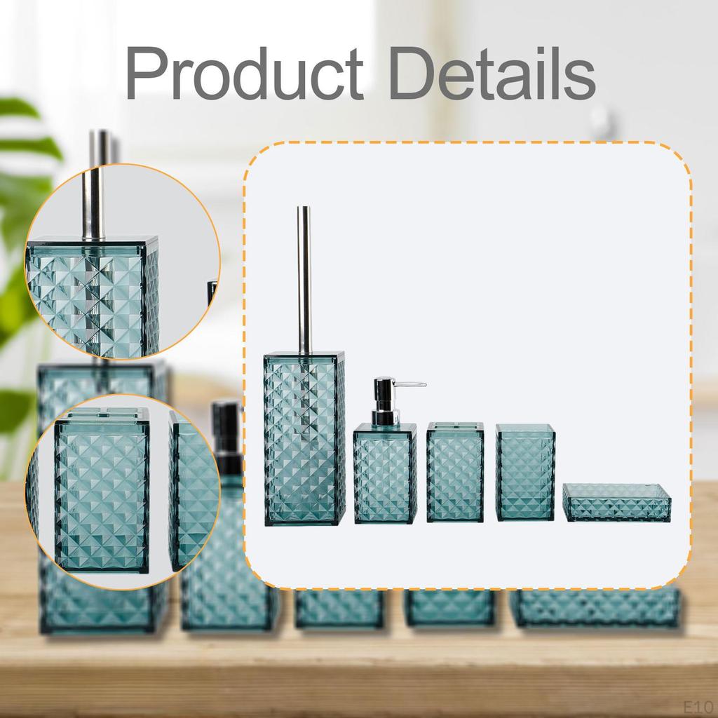 5-częściowy zestaw akcesoriów łazienkowych Mydelniczka Dekor Nowoczesny Praktyczny Do Użytku Domowego Mieszkaniowego