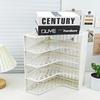 Creative Four-Section Desktop File Organizer, A4 Document Holder, Bookend Pen Holder, Office File Storage and Sorting Rack