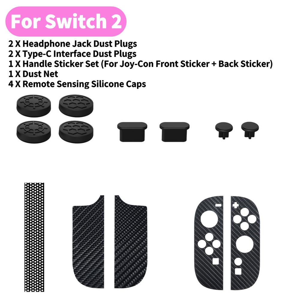 For Nintendo Switch 2 Button Grips Caps Joystick Cap+Button Thumb Sticker Set ABXY Key Silicone Button For Switch 2 Accessories