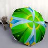 1PC Green Leaf Pattern Automatic Open/close Umbrella with 8-Rib Structure for Women/Men, All-Season Use - Travel Essential, Stylish Accessory, Highqua
