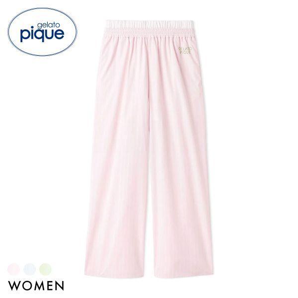 gelato pique women s UV cut striped long pants gelato pique pajamas room wear gelato pique