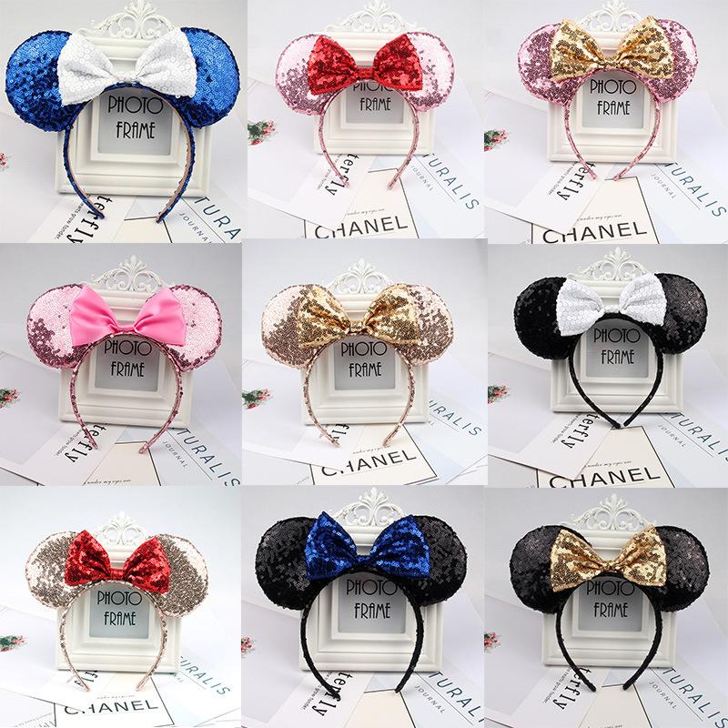 Sparkling Bow Headband for Adults and Children for Princess Photo Shoots and Amusement Park Hair Accessories