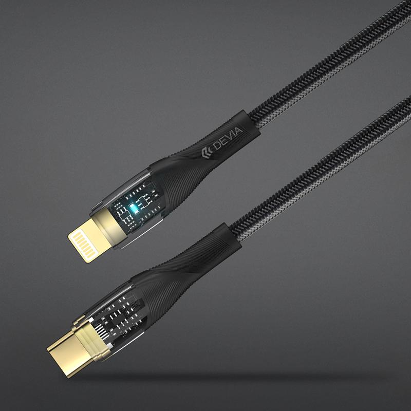 

DEVIA Star Series EC429 1m Type-C to Lightning Cable 3A PD Fast Charging Woven Cord A