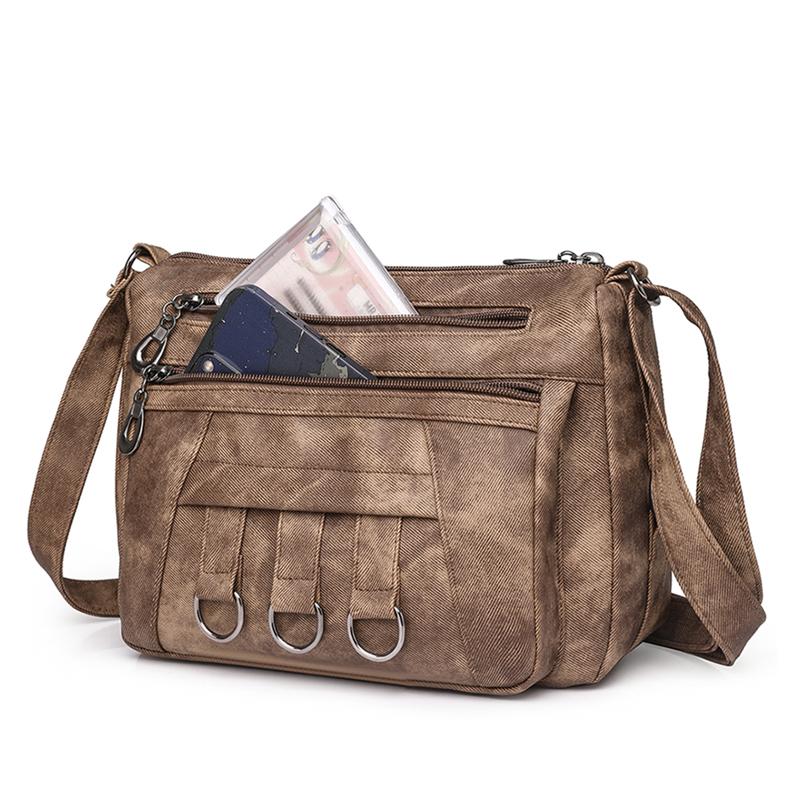 Women's Small Square Bag Mother Bag Shoulder Bag Lightweight Crossbody Bag