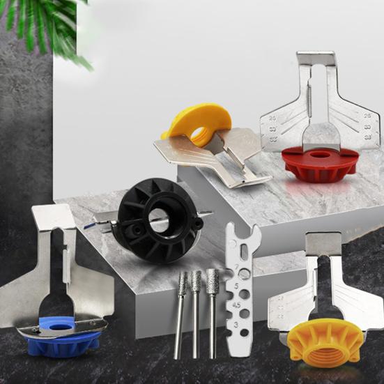 Zubehör für Kettensägenschärfer, verstellbar, einfach zu verwendendes Kettensägen-Schärf-Aufsatz-Set, Heim- und Gartengeräte