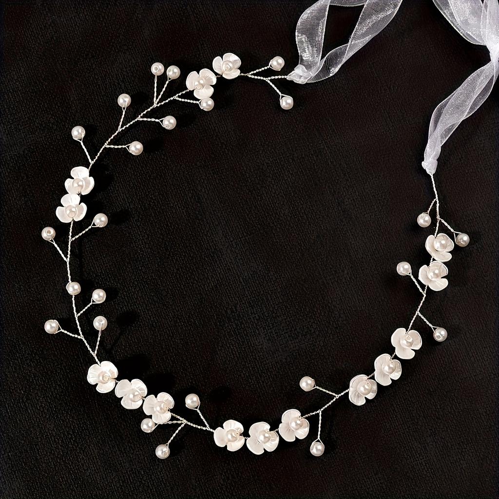 Trendy Hair Vine Headband for Women Party Flower Hairband Bridal Wedding Hair Accessories Jewelry Vine Headband