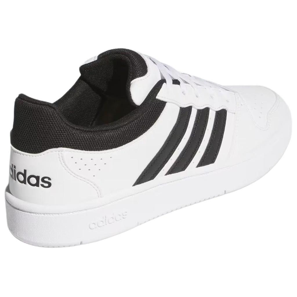 Adidas HOOPS Breathable Skateboard Shoes Unisex White Black KI1057