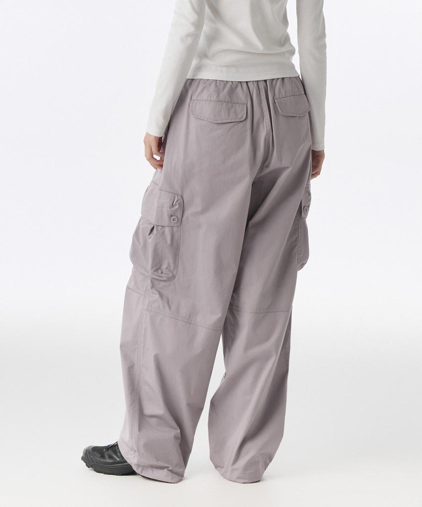 MUSINSA STANDARD WOMAN Women'S Cotton Parachute Cargo Pants [Purple Grey]