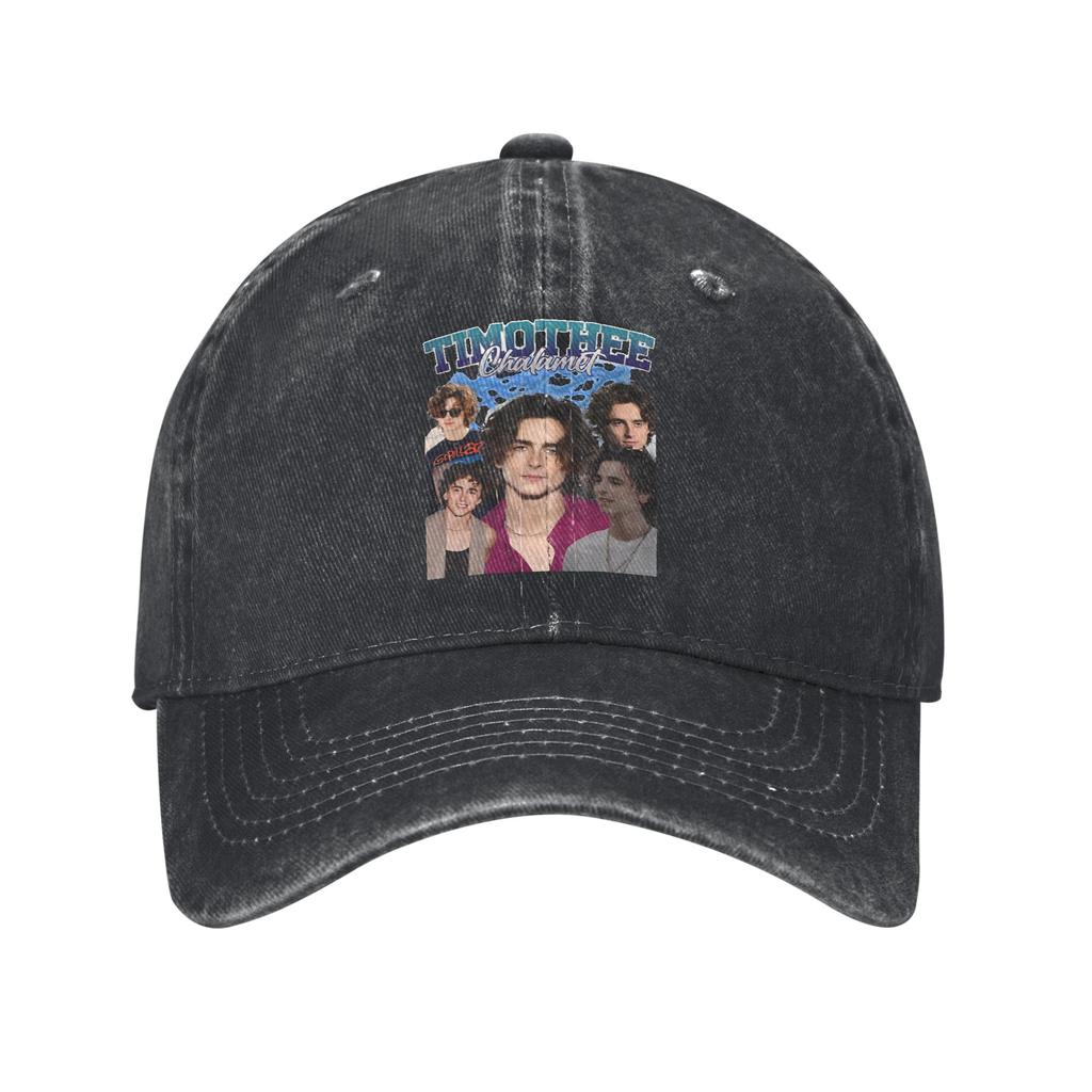 Estate Timothée Chalamet Attore Americano Cappellino da Baseball Sole Vendita all'Ingrosso Design Lavato Hip Hop Cappelli Coppia Donna y2k Snapback Cappellino