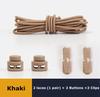 No Tie Shoe Laces Suitable for All Shoes Round Spring Lock Elastic Shoelaces Quick Wear in 1 Second Hiking Sports Lazy Shoelace