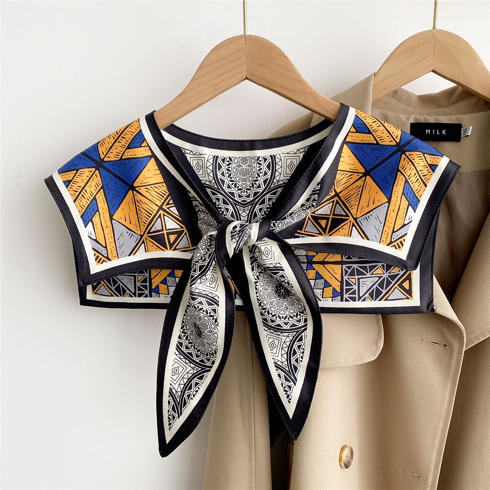 Silk Scarf Shawl for Women - Versatile Double-Layer Neck Protection for Spring, Autumn, and Summer