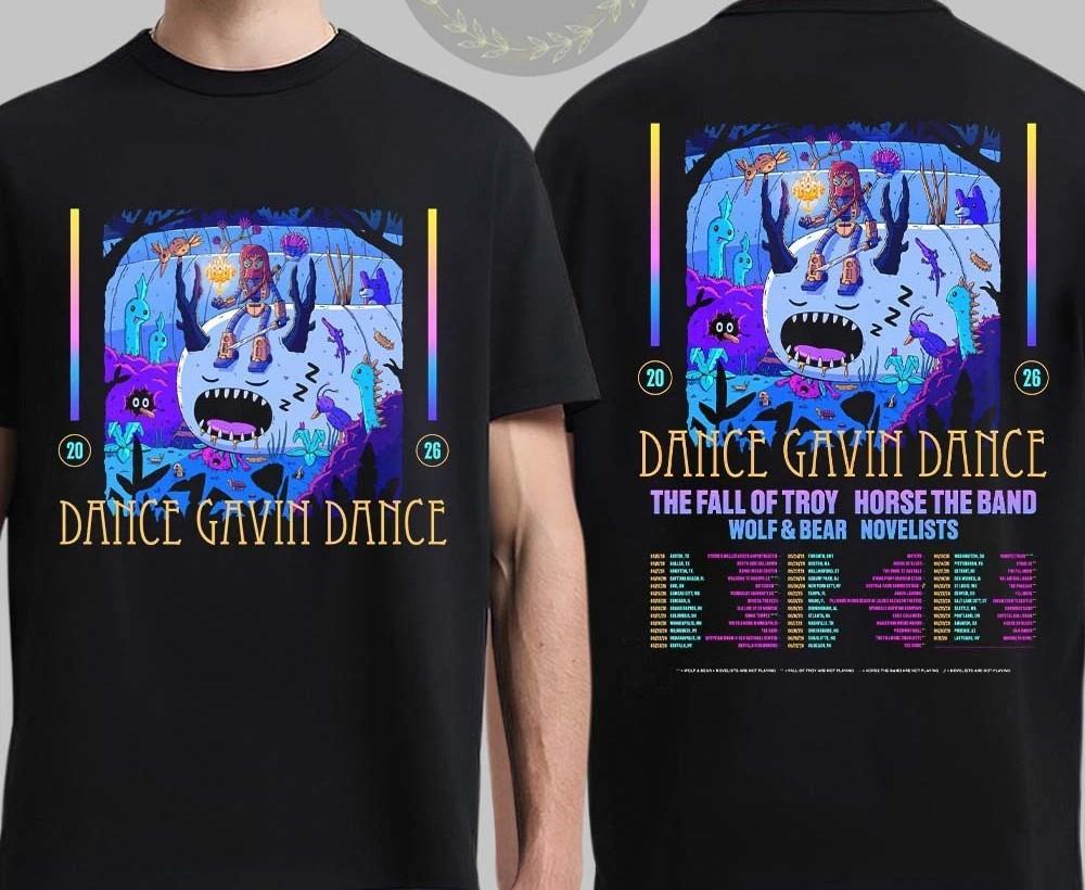 Dance Gavin Dance Summer North America Tour 2026 Schedule TShirt E110 Unisex T-Shirt S