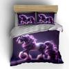 Fantasy Horse Art Decor Set Soft Comfortable Duvet Cover Bedding Set Included 1*Duvet Cover & 2*Pillowcases, Gift