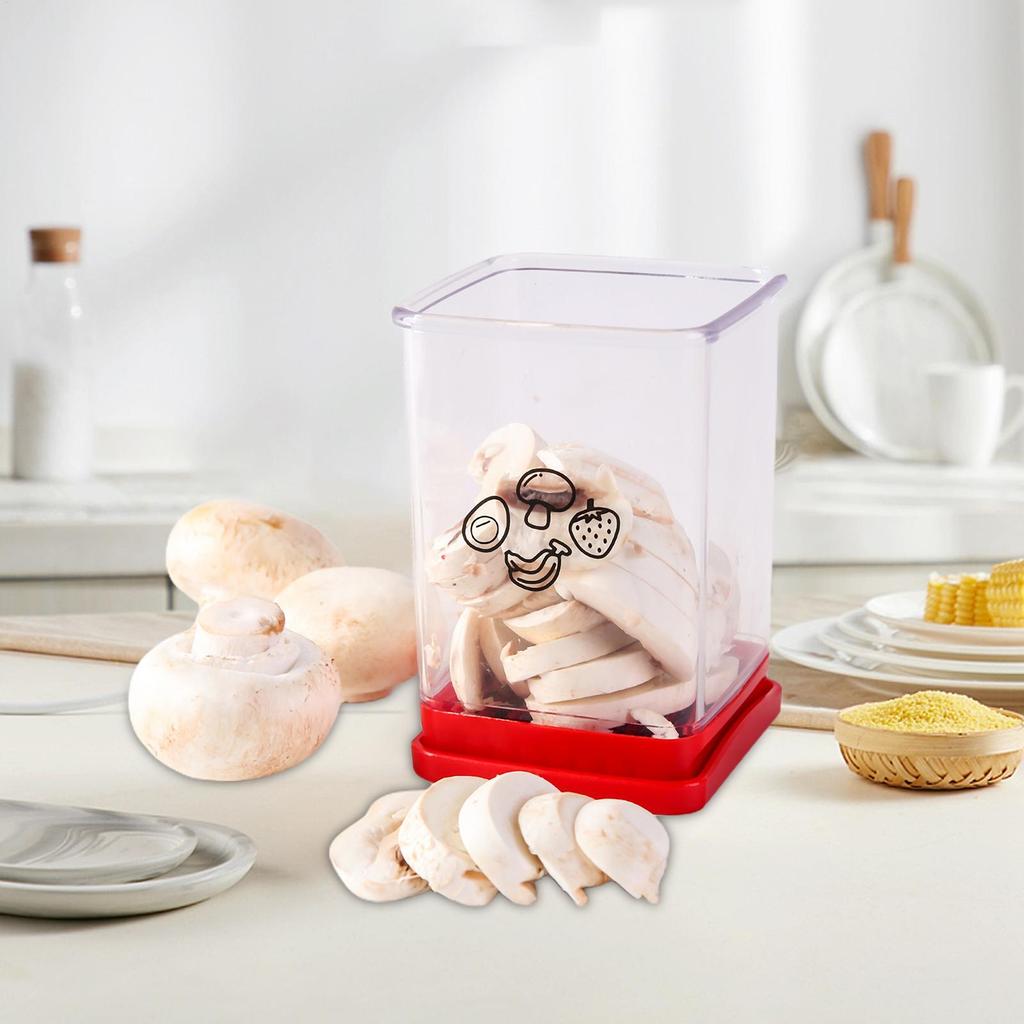 Cup Slicer For Strawberries Multifunctional Speed Chopping Cutter With Push Plate Kitchen Chopper Slicer For Strawberries