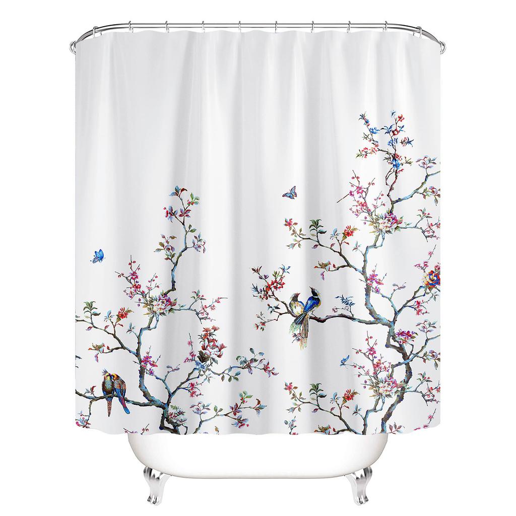 Bathroom Shower Curtain Waterproof Plastic Lightweight Clear Curtain Liner PEVA Non-Toxic with Rustproof Grommets & Magnets