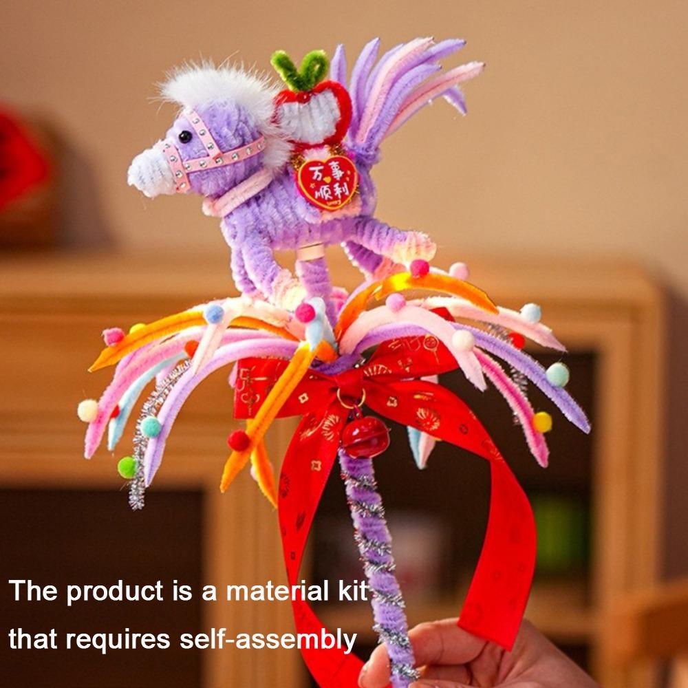 

Handmade Glowing Rotating Lantern Unfinished DIY Twister Stick Funny Colorful Lantern Kids Toys фіолетовий