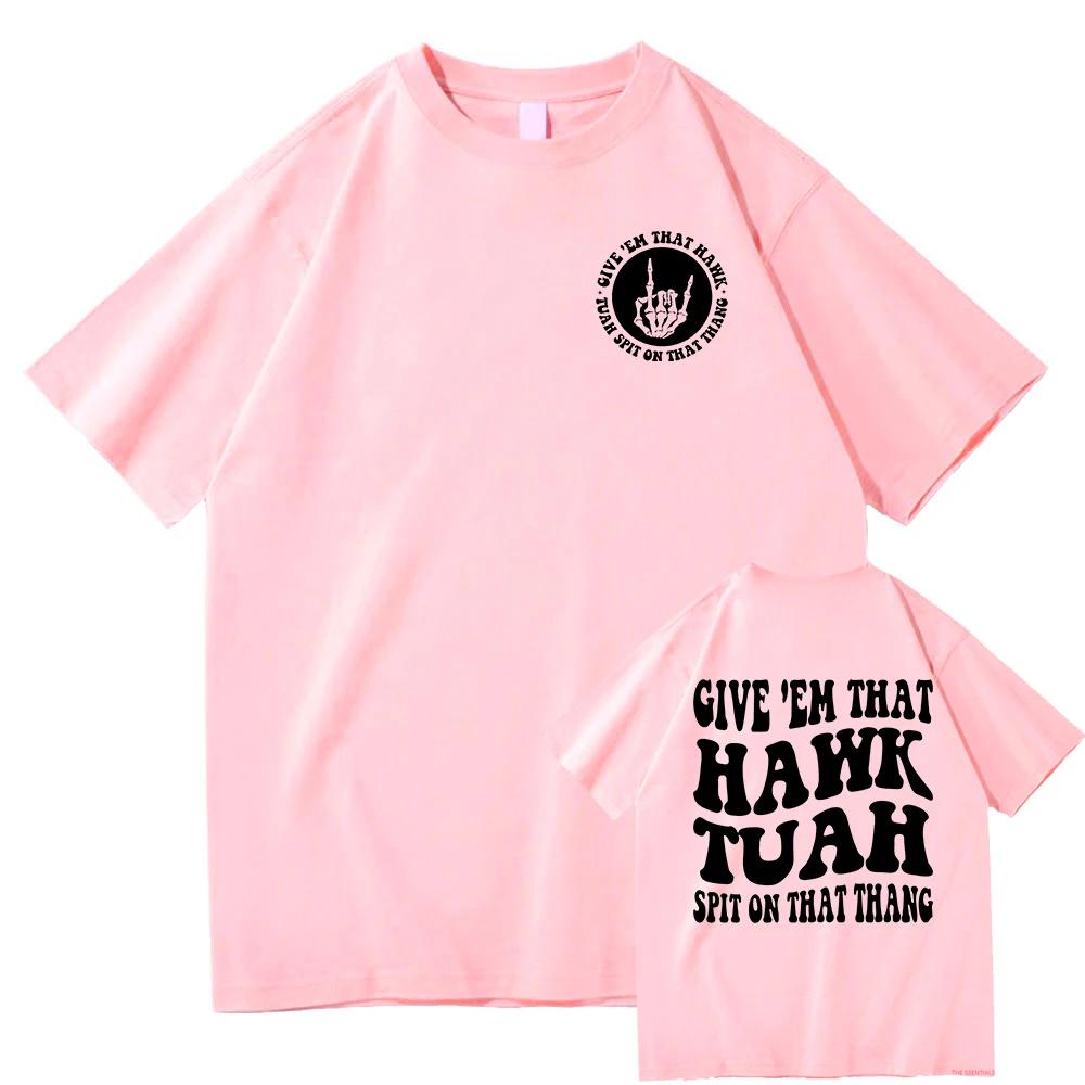 Give Em That T Shirts Fashion Men Vintage Funny Retro Letter Print Tshirt Unisex High Quality Halloween Cotton Tees Shirts