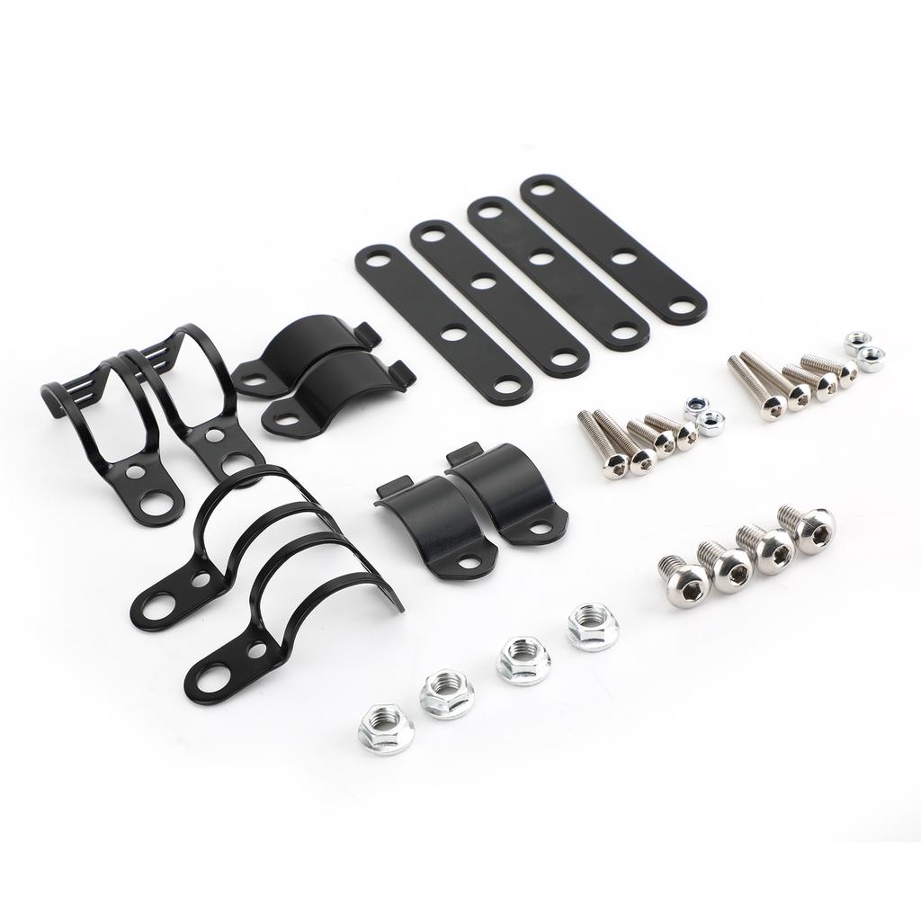 41mm-51mm Fork Black Headlight Mount Bracket Motorcycle Head Lamp Holder Adapter