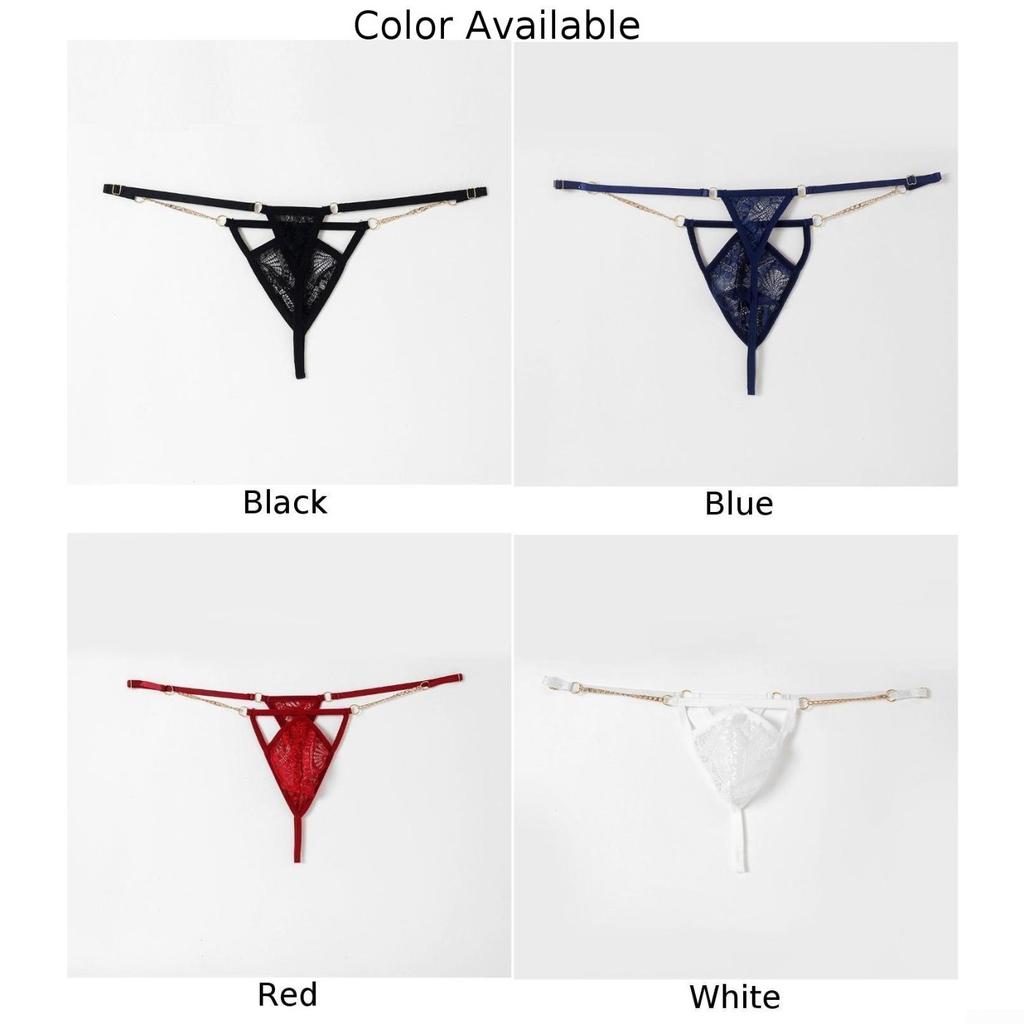 Panties Men Brief See-through Sissy Solid T-Back Thongs