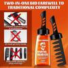 1-3X 2-In-1 Hair Wax Gel With Comb Long-lasting Fluffy Hair Men Hair Styling Gel Tool