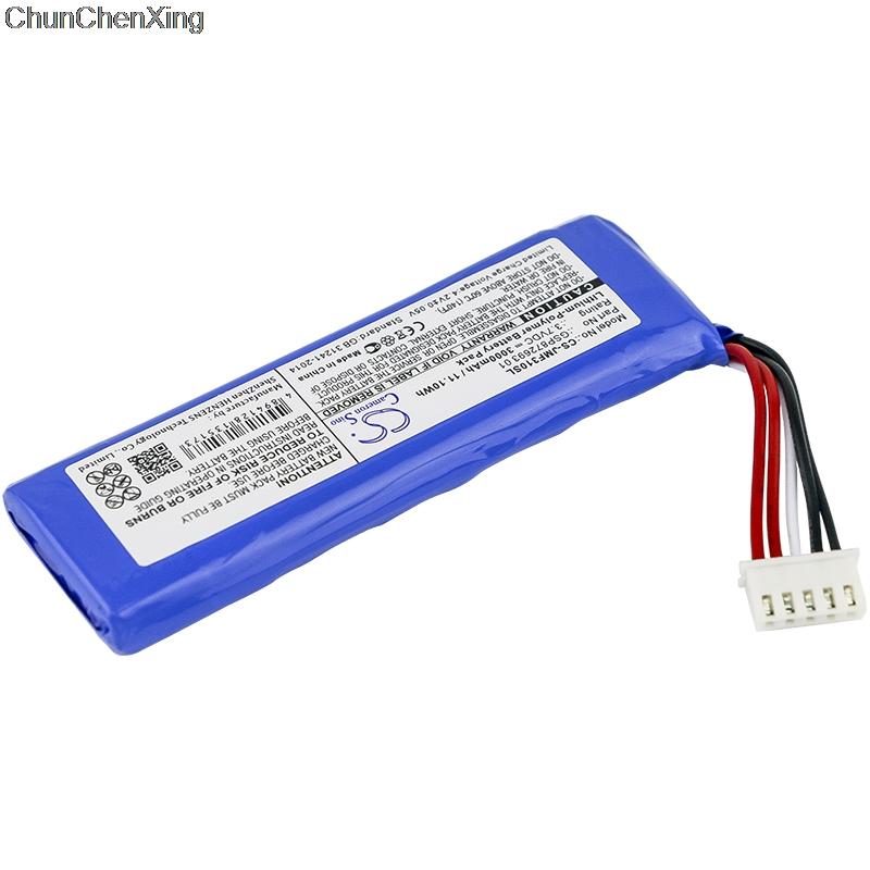 Cameron Sino 3000mAh Speaker Battery GSP872693 01 for JBL Flip 4, Flip 4 Special Edition