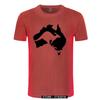 Cool Australia Map Kangaroo T Shirt Men Cotton Oneck Hip Hop Tops Harajuku Streetweaarr Australia Tshirt