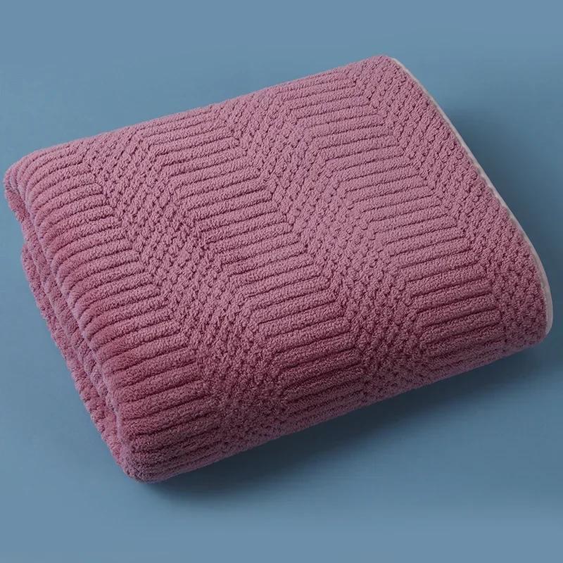

1pc Striped Coral Velvet Hand bath Towel, Soft Quick Drying Towel, Absorbent Hand Towel For Bathroom 30x30cm 1pcs фиолетовый