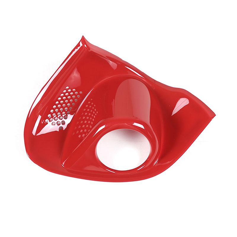 For Subaru WRX -2024 ABS Carbon Fiber/Red  Car Interior Ignition Switch Decorative Cover Stickers Car Accessories красный