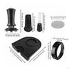 4 Pieces 51mm Espresso Tamper Bundle Stainless Steel Portafilter Accessory Coffee Making Accessories