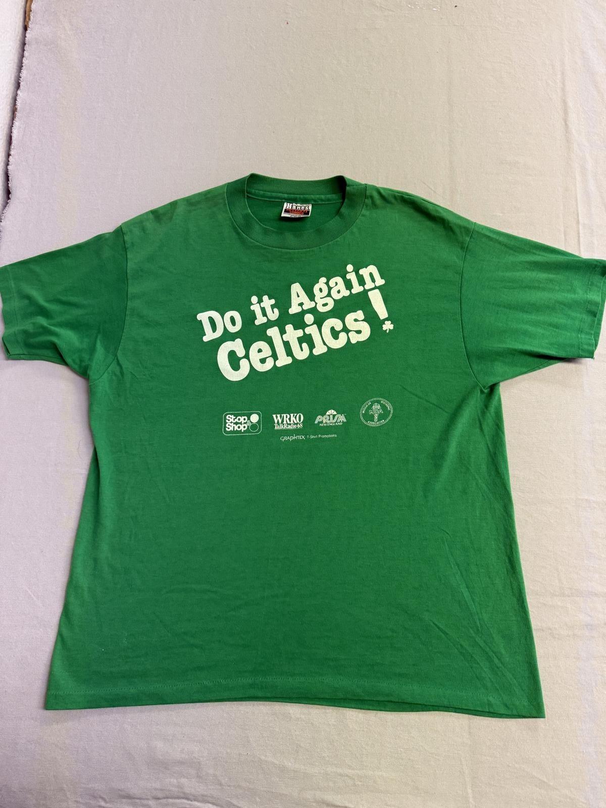 Vintage Boston Celtics 80s T-shirt Do It Again Celtics - XL XL