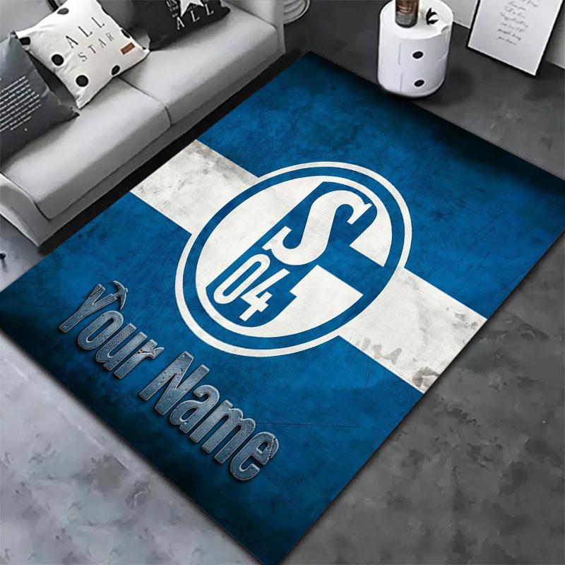 FC Schalke 04 Custom Name Carpet Rug for Living Room Bedroom Home Sofa Decoration,Kids Play Non-slip Floor Mat
