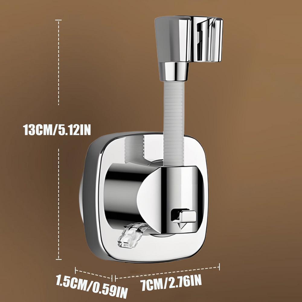 

360 Degree Adjustable Shower Nozzle Bracket Strong Suction Cup ABS Waterproof Wall Mounted Handheld Shower Head Bracket