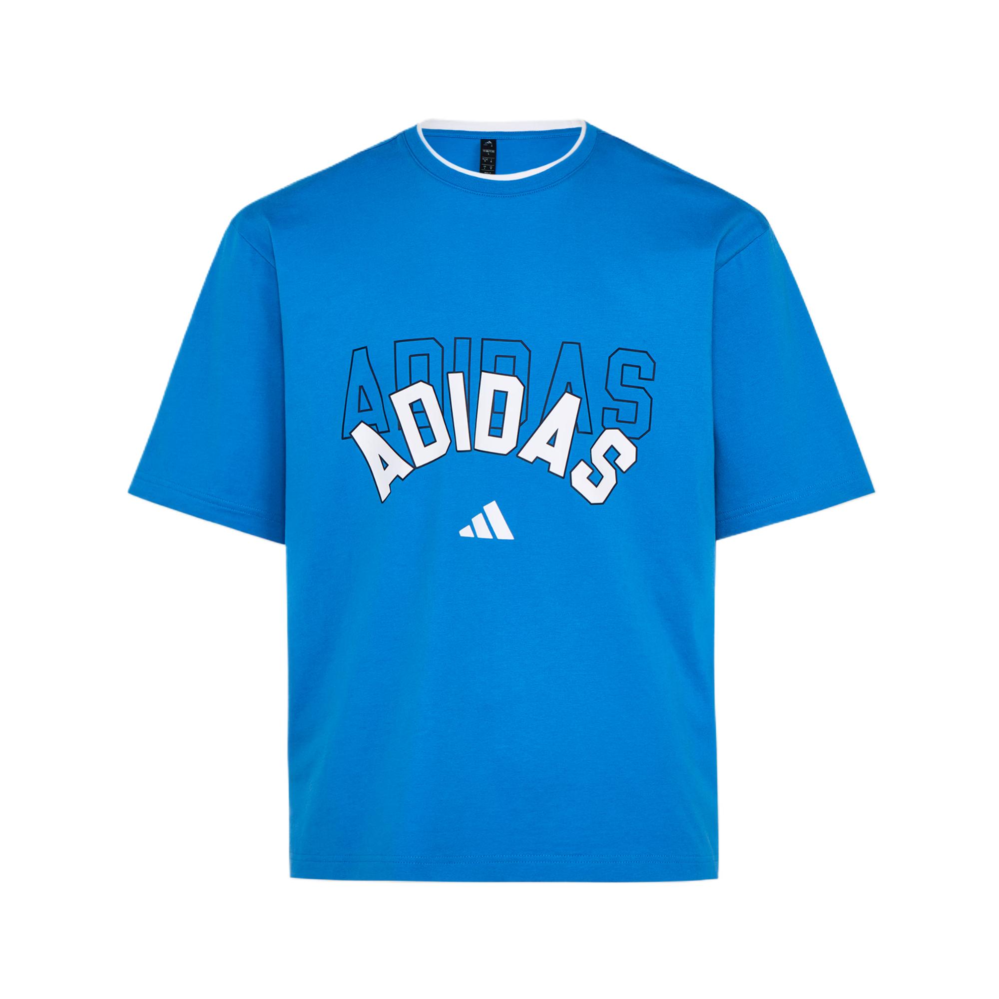 Adidas T Shirts Unisex Superior Ultramarine Blue Crew Neck KX0516 2XL