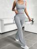 Diyun Women's 2024 Spring/Summer Casual Slim-fit Tank Top & Long Pants Set - European & American Style