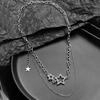 Y2K Star Zircon Pendant Necklace for Women Luxury Sweet Cool Girl Punk Heart Clavicle Chain New Fashion Jewelry Party Gift