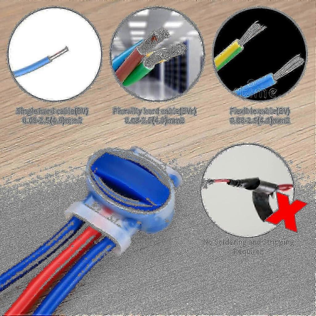 20 Pieces Resin Filled Cable Connectors For Automower Robot Lawnmower