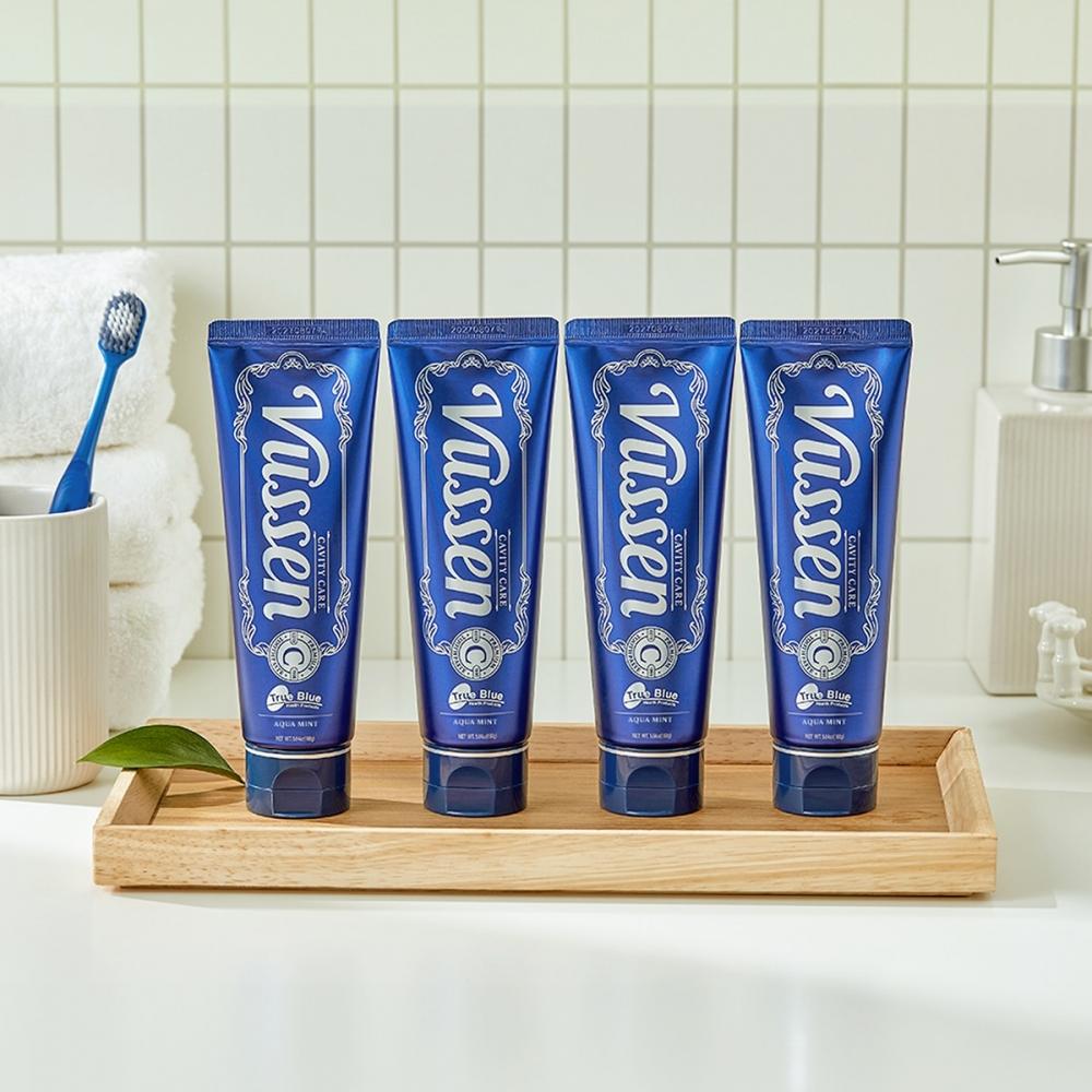 Busen True Blue C Tooth deCay Care Toothpaste 160g X 4