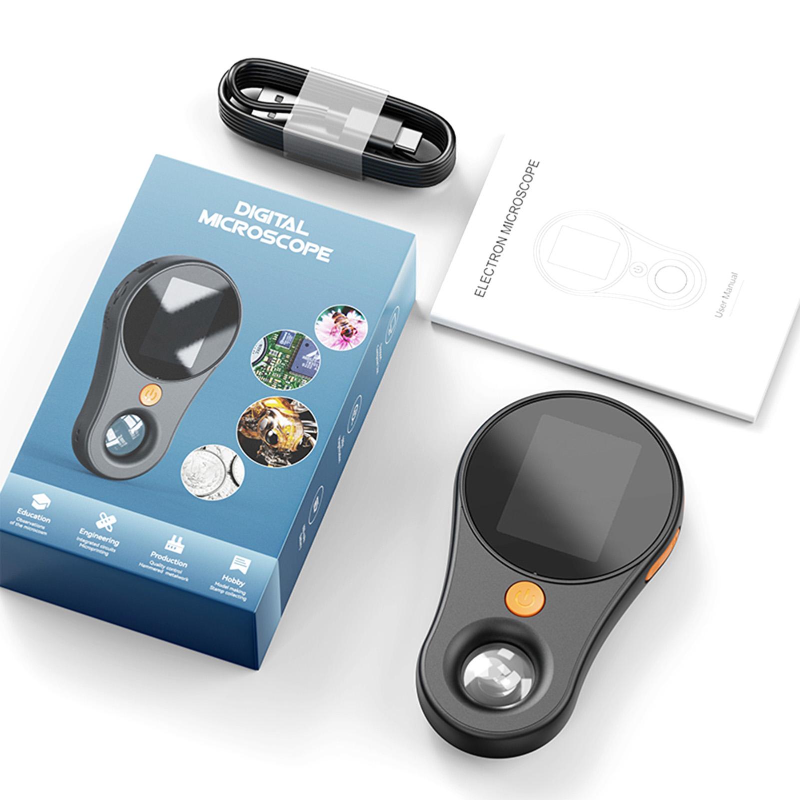 

2.0inch Digital Handheld Microscope 1080P 500X Microscope with Magnifying Glass for Electronics Coins Jewelry Watch Repairs