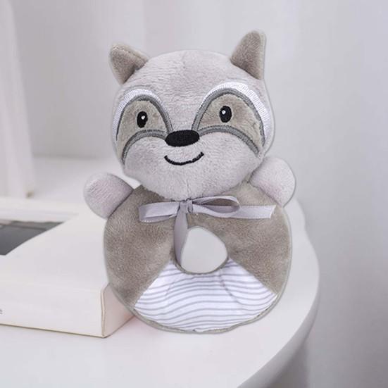 Hračka chrastítko pro miminko Roztomilá kreslená liška Králík Slon Měkká ruka Zvonek Emocionální pohodlí Smyslové hračky Zvířecí panenka Chrastítko Kojenec Uchopovací hračka Kluci Dívčí Dárek