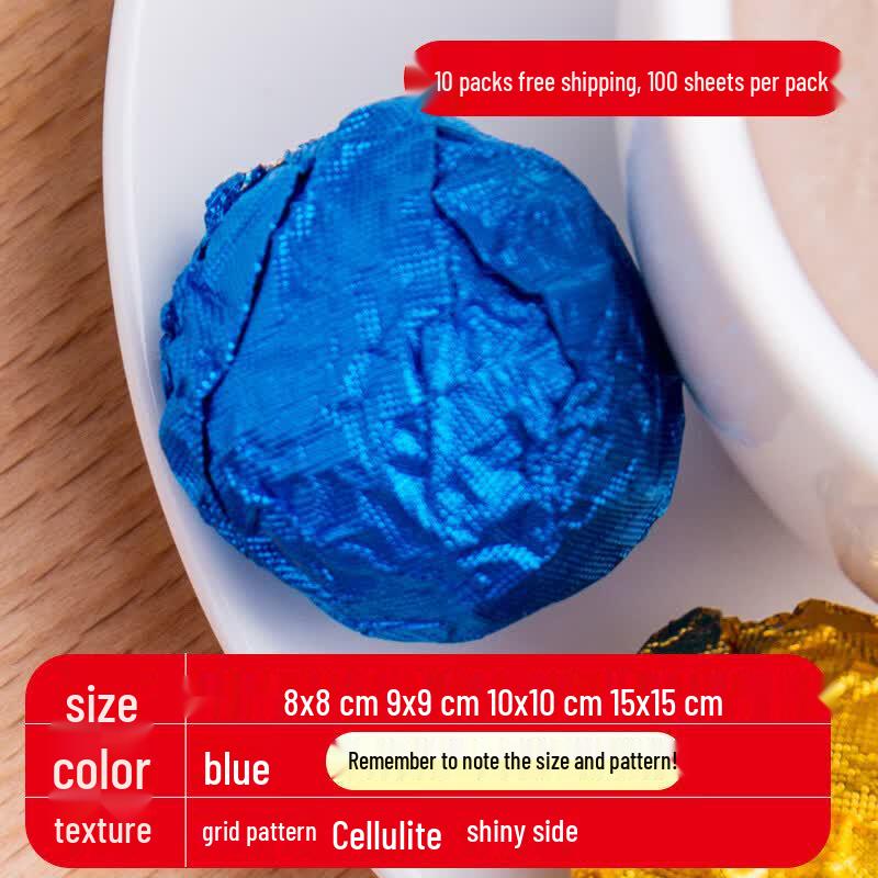 Food-Grade Golden Aluminum Foil Wrapper золотистый