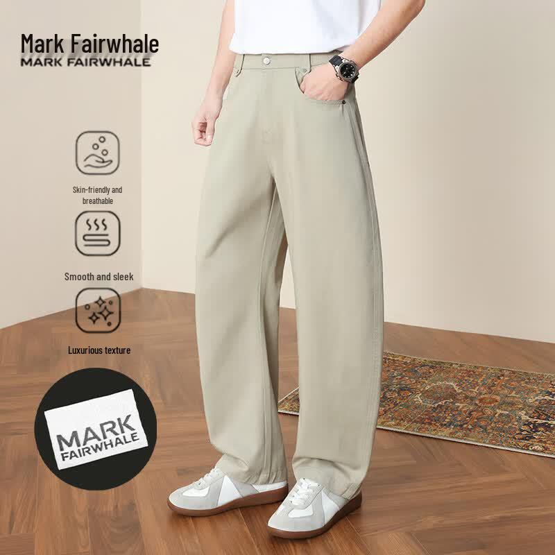 MARK FAIRWHALE Men s Summer Lightweight Straight Leg Casual Pants L