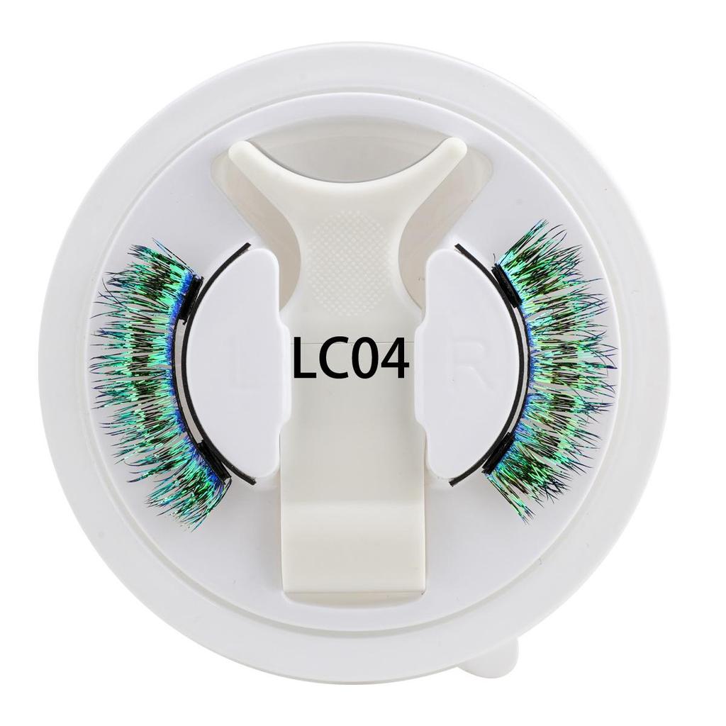 Halloween Colorful Magnetic False Eyelashes - Exaggerated, Glue-Free for Festival or Stage Performance