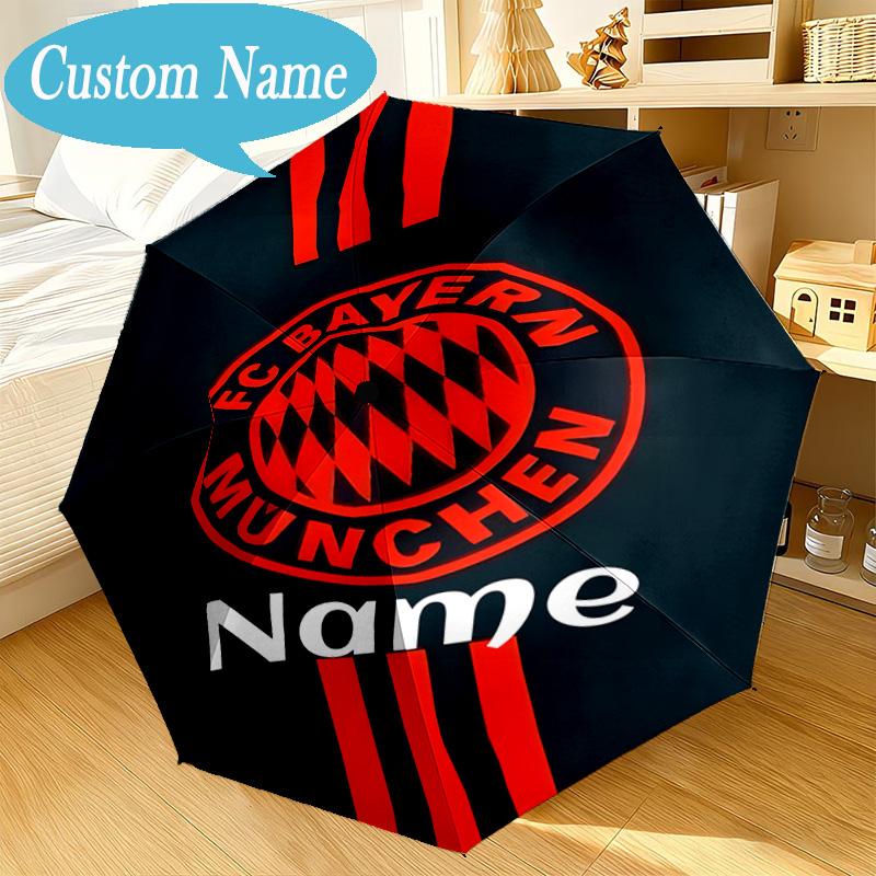 Custom Name Umbrella Munich Crest Umbrella 8-Frame for Travel, Camping, Casual Lightweight Portable, Essential for Family Gifts