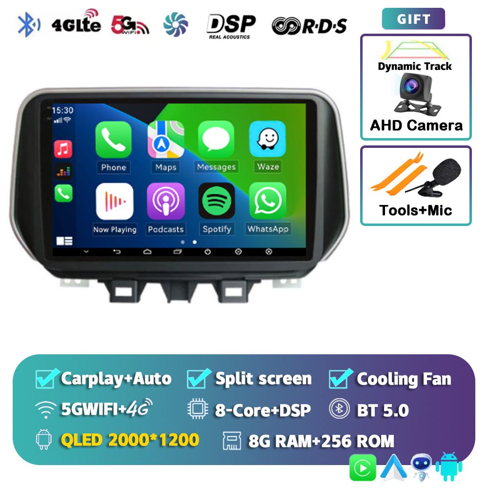 Android 14 Carplay Auto 4G+WIFI Car Radio For Hyundai Tucson IX35 2018 2019 2020 Multimedia Video Player Navigation GPS Stereo