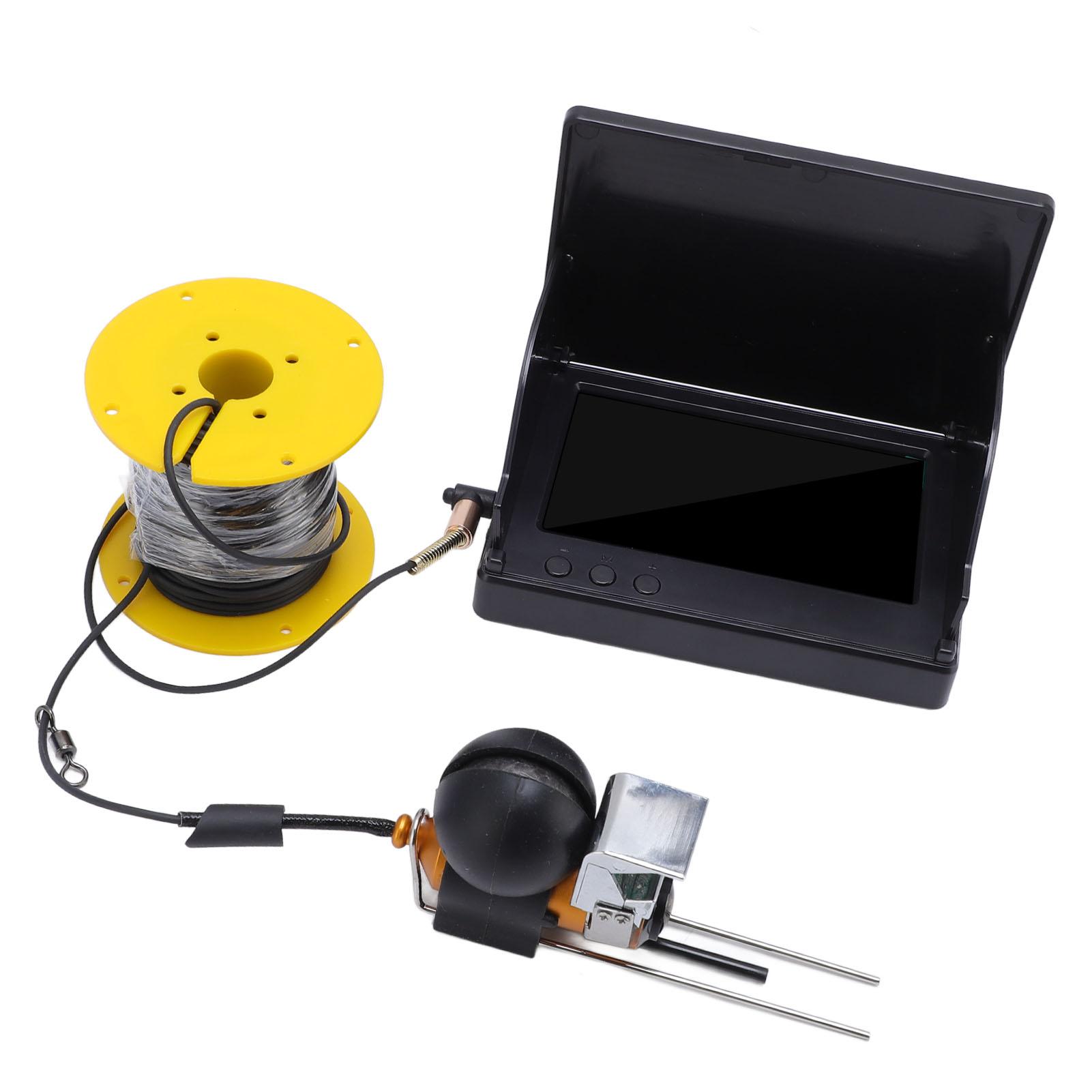 

Подводная камера для рыбалки 1080P 5MP 1500cd Яркость 220 градусов Широкоугольный экран 4.3 дюйма Вода